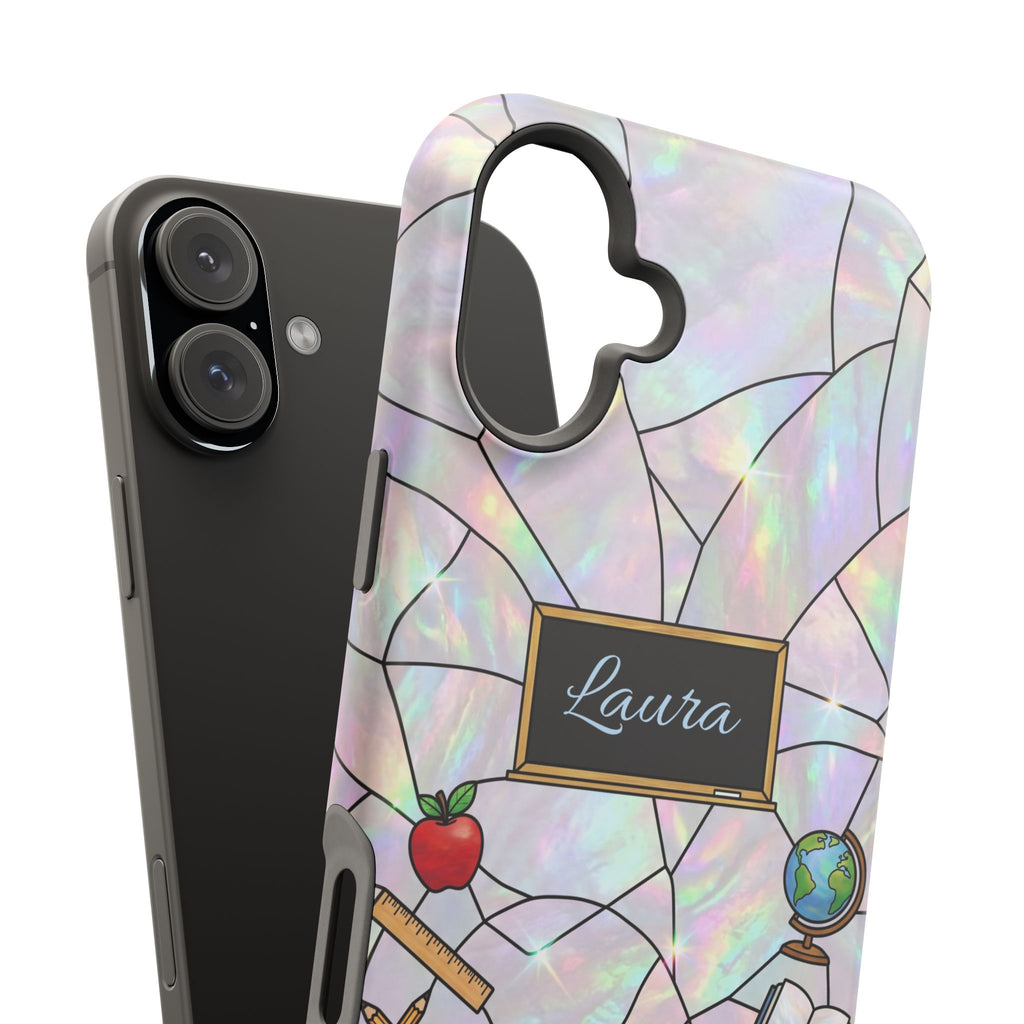 Personalized Teacher Phone Case — Impact-Resistant Wireless Charging Cover