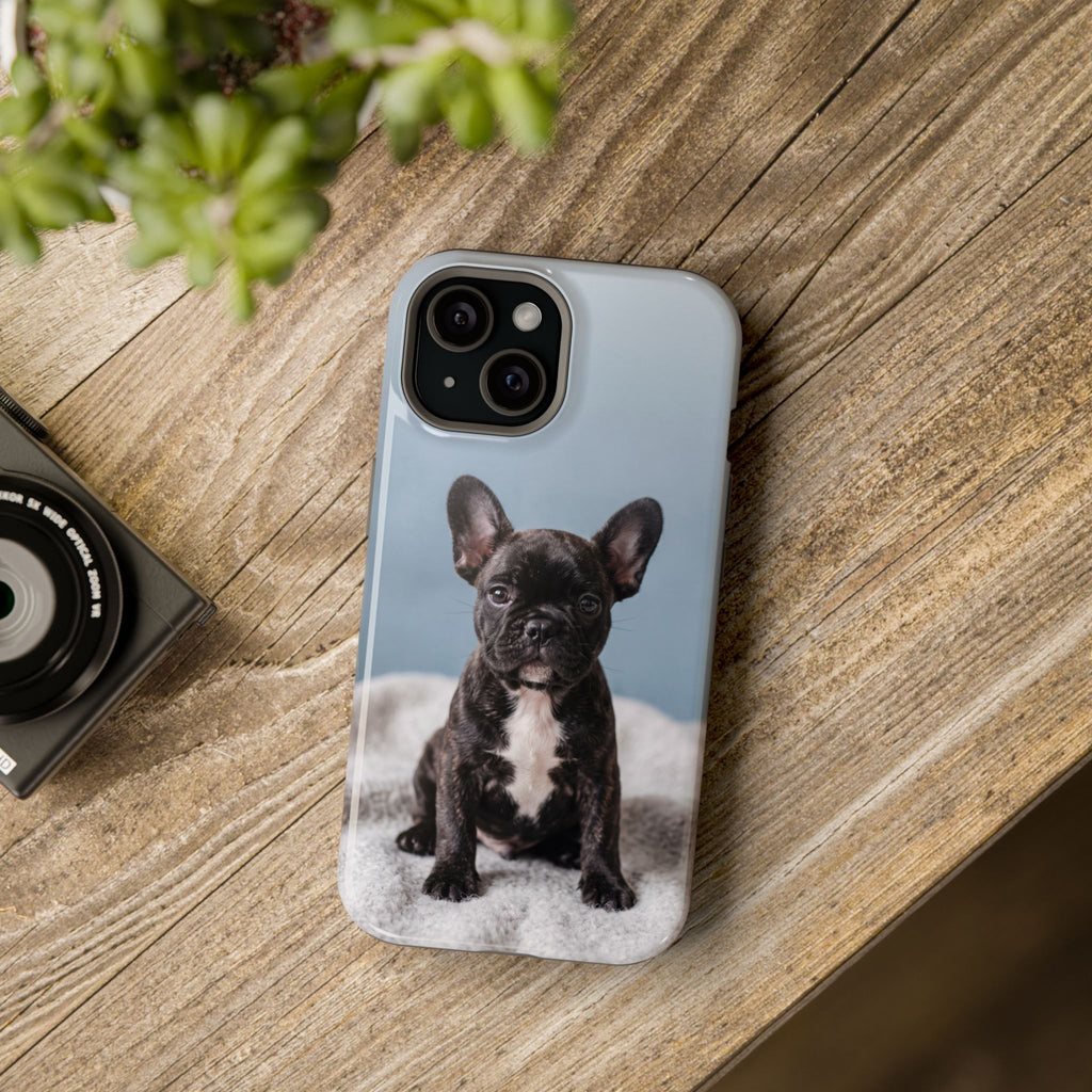 French Bulldog Puppy Phone Case — Impact-Resistant Wireless Charging Cover