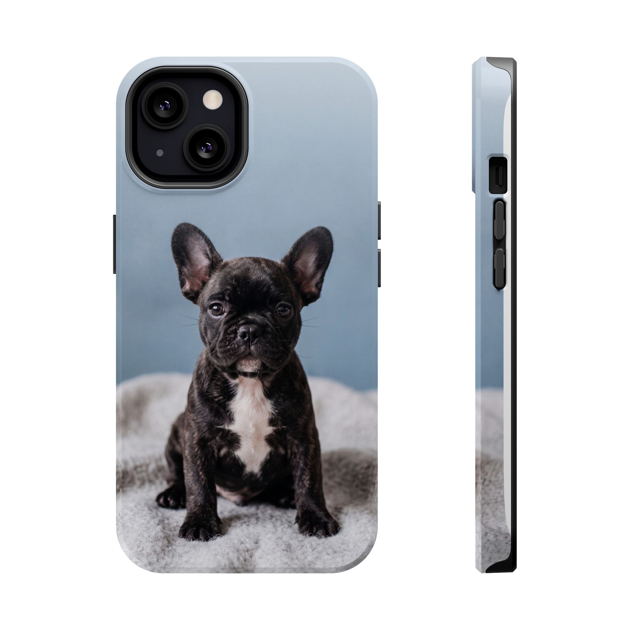 French Bulldog Puppy Phone Case — Impact-Resistant Wireless Charging Cover