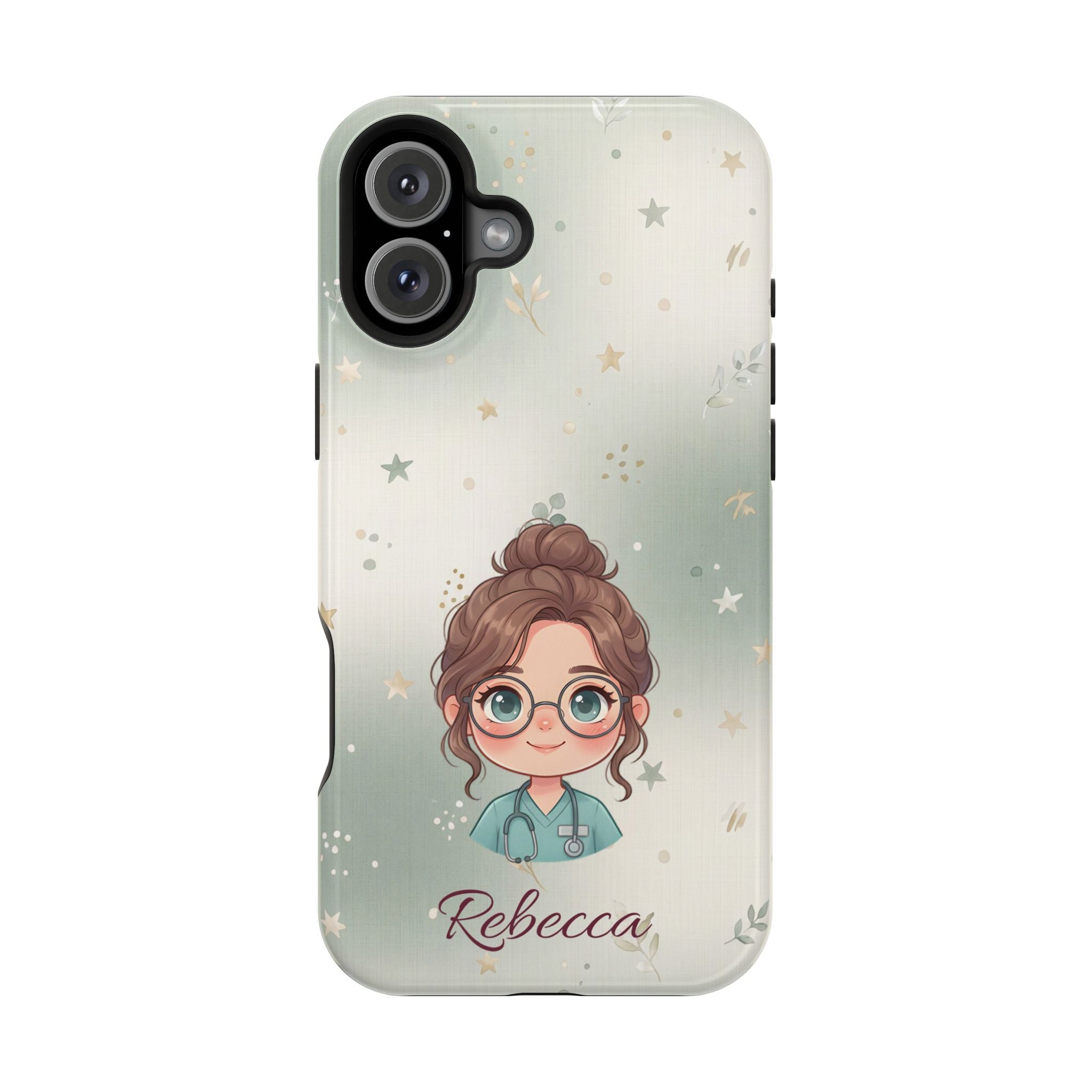 Personalized Starry Nurse Phone Case — Wireless Charging Cover