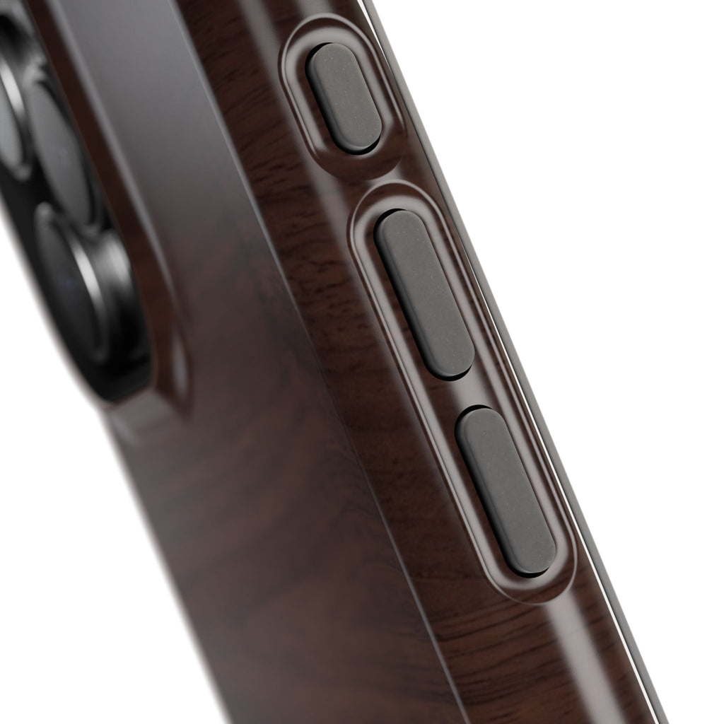 Gold Paramedic Laurel Badge Wood Phone Case — Magnetic Wireless Charging Cover