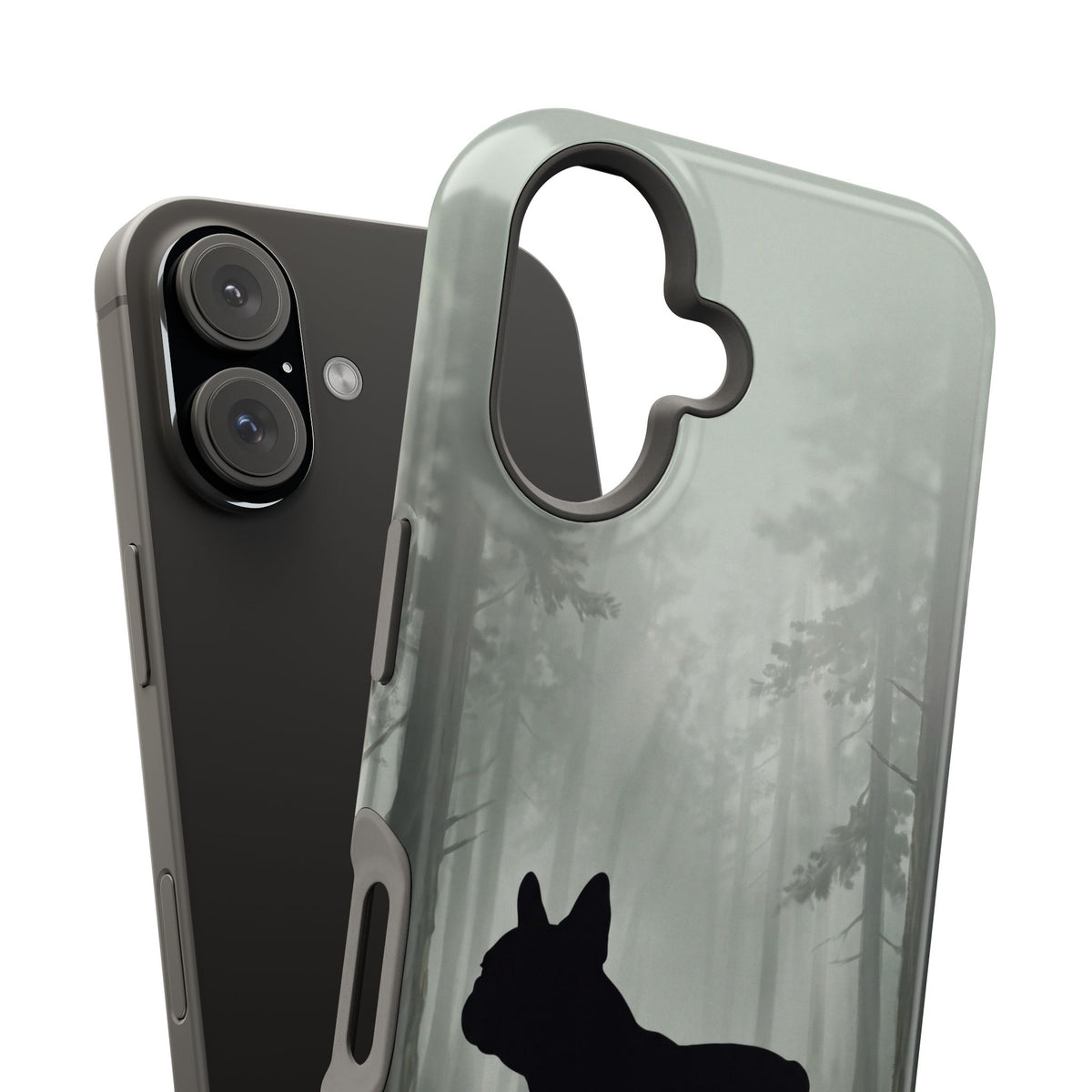 Personalized French Bulldog Misty Forest Phone Case — Wireless Charging Cover