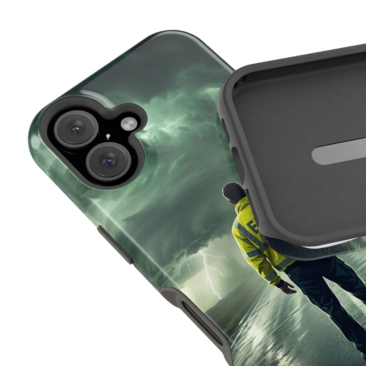 EMS Green Storm Phone Case — Magnetic Wireless Charging Cover
