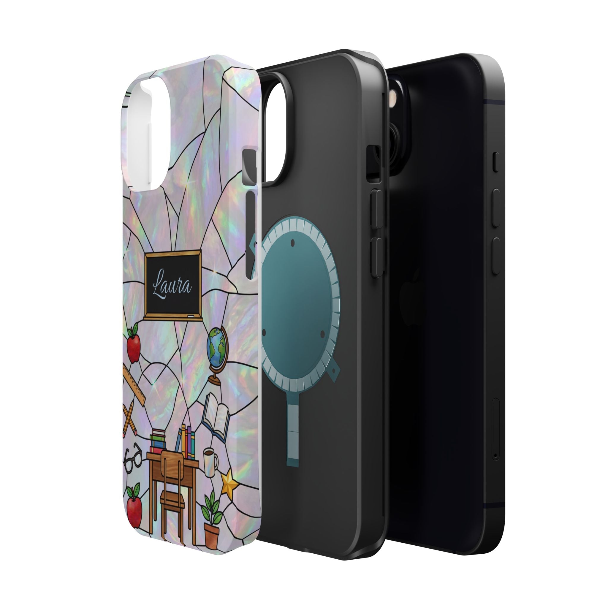 Personalized Teacher Phone Case — Impact-Resistant Wireless Charging Cover