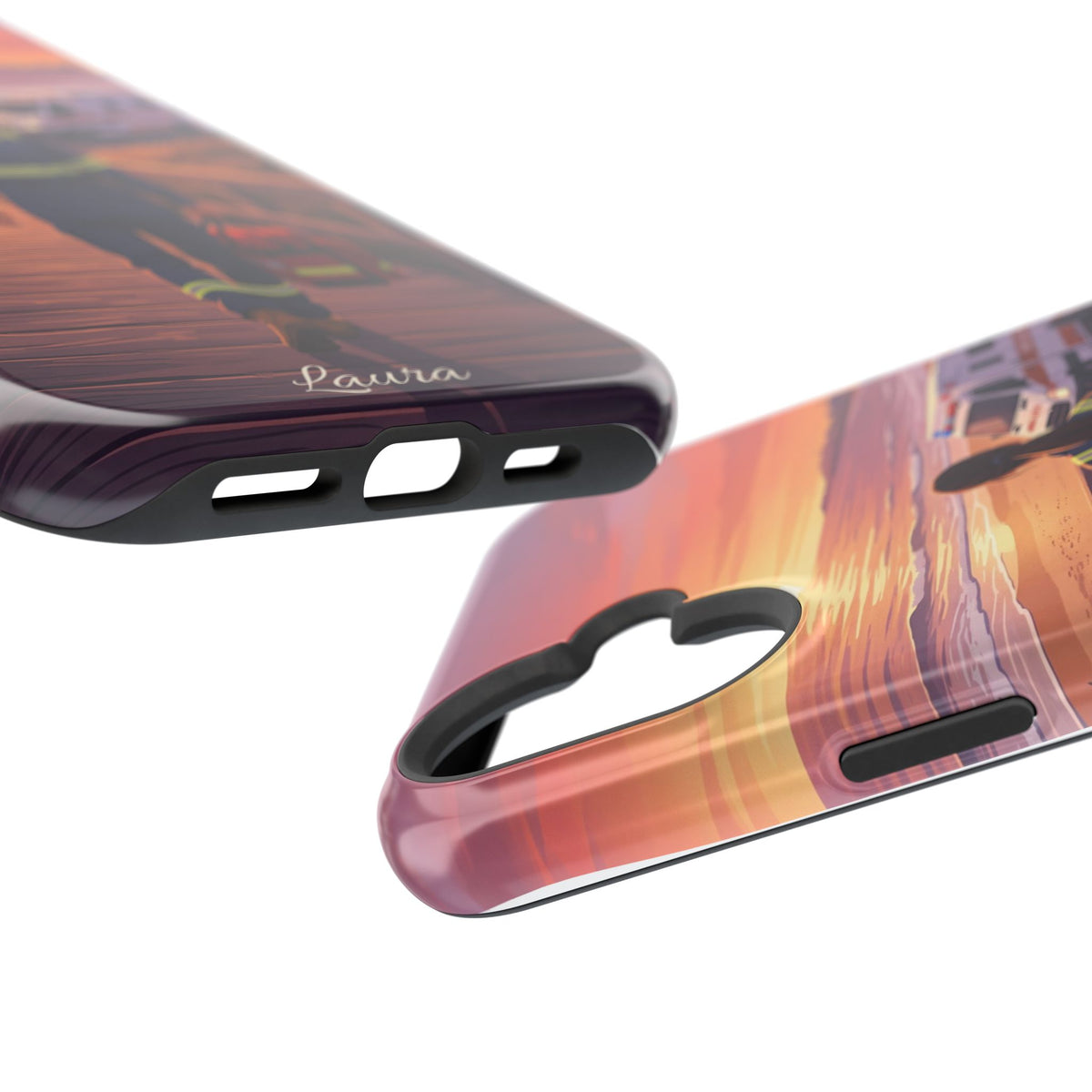 Sunset Boardwalk Personalized Paramedic Phone Case — Wireless Charging Cover