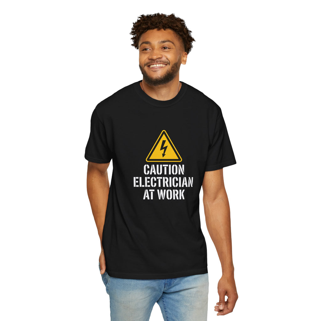 Caution Electrician At Work T-Shirt