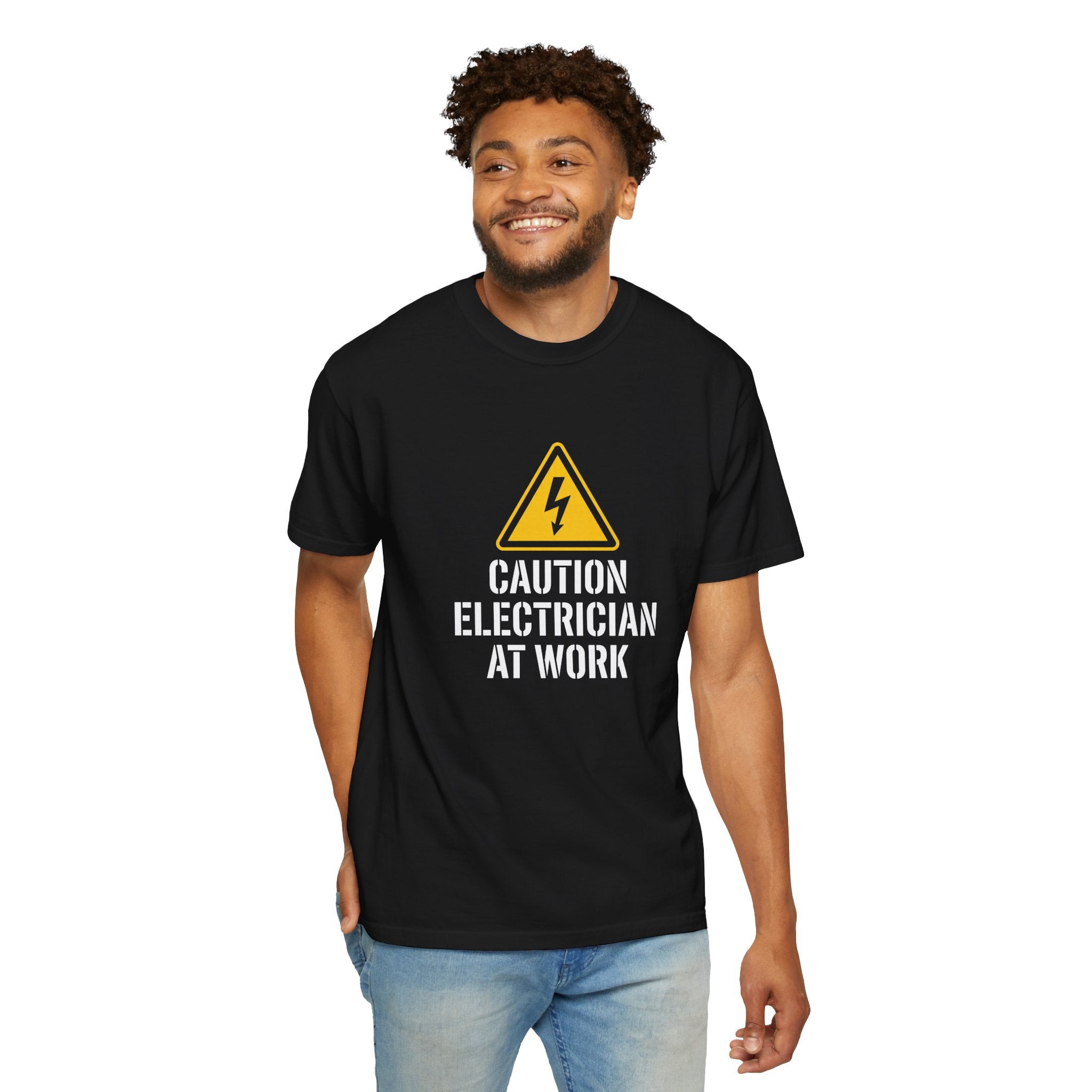 Caution Electrician At Work T-Shirt