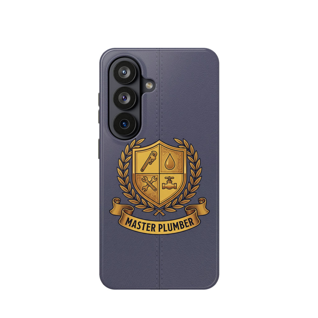 Master Plumber Crest Phone Case — Heraldic Shield Wireless Charging Cover