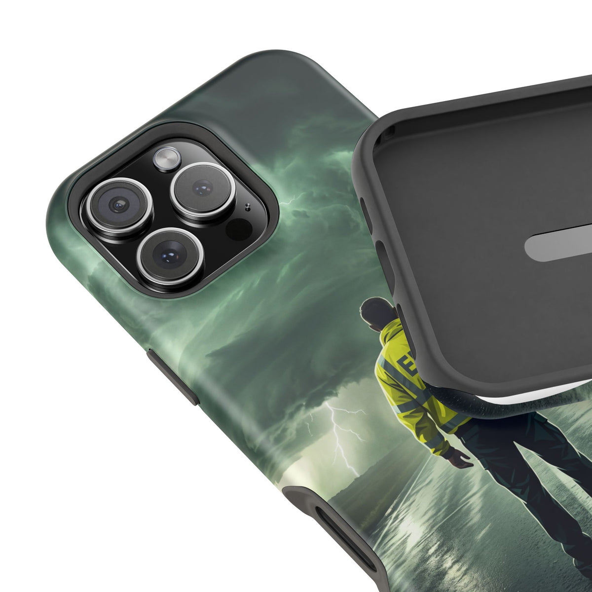 EMS Green Storm Phone Case — Magnetic Wireless Charging Cover