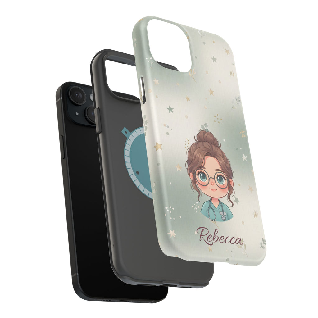 Personalized Starry Nurse Phone Case — Wireless Charging Cover