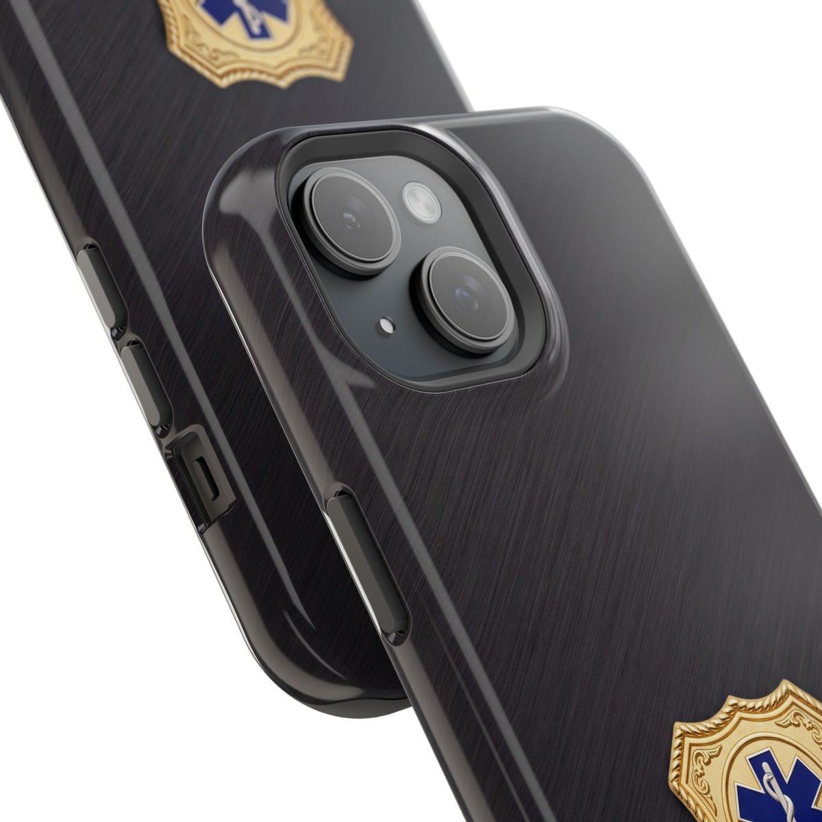Gold Paramedic Badge Phone Case — Magnetic Wireless Charging Cover