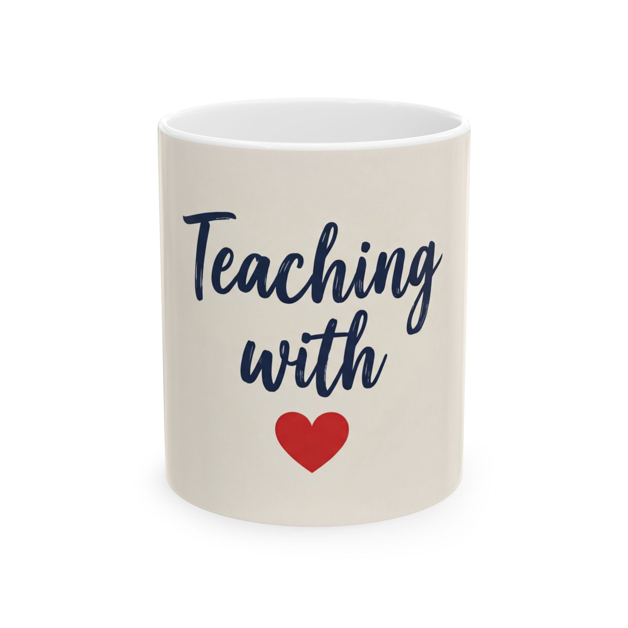Teacher Gift Mug –Teaching with ❤️ - Perfect Thank You Gift