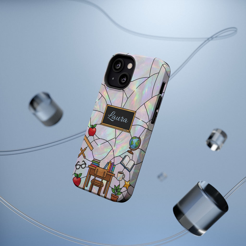 Personalized Teacher Phone Case — Impact-Resistant Wireless Charging Cover
