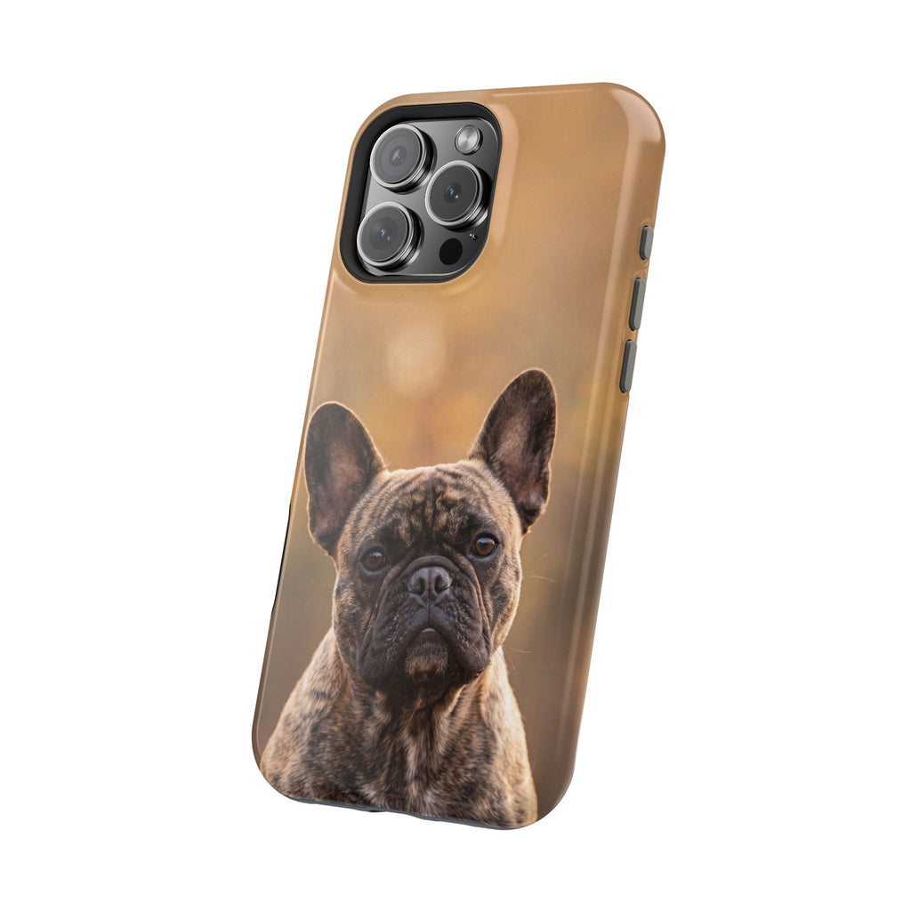Brindle French Bulldog Phone Case — Impact-Resistant Wireless Charging Cover