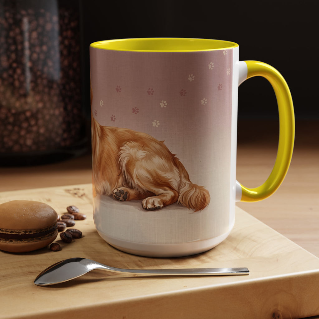 Golden Retriever Lying Down Mug | Golden Retriever Lover Gift | Cute Dog Coffee Mug