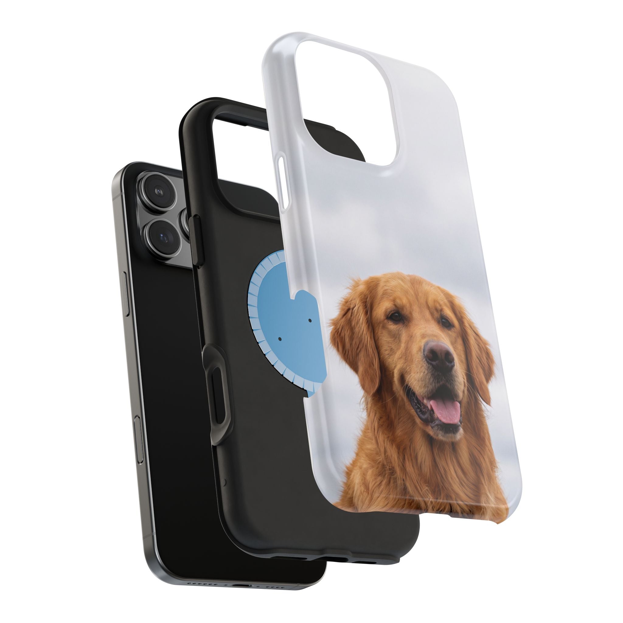 Golden Retriever Phone Case — Impact-Resistant Wireless Charging Cover