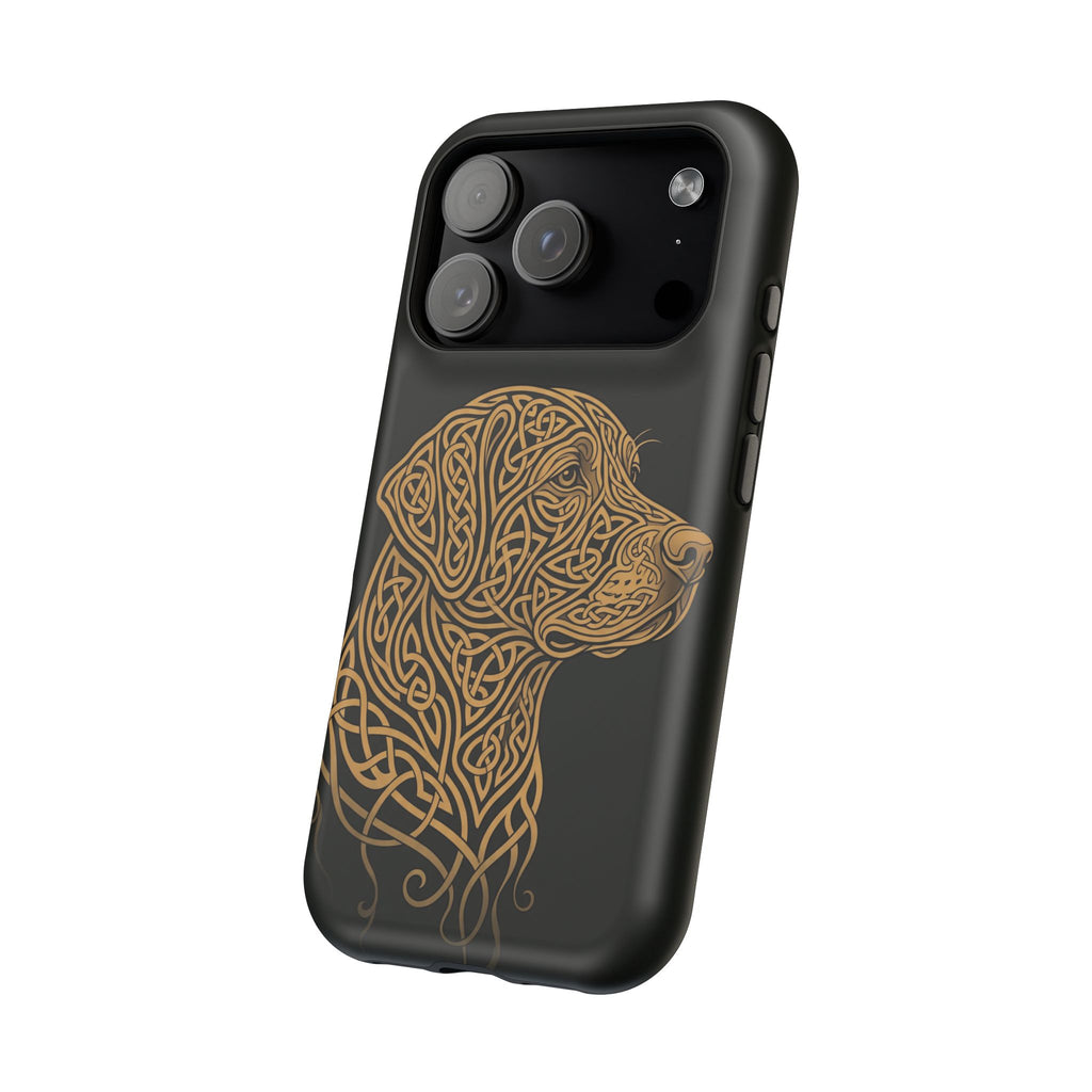Celtic Knotwork Labrador Phone Case — Tough Magnetic Case with Wireless Charging