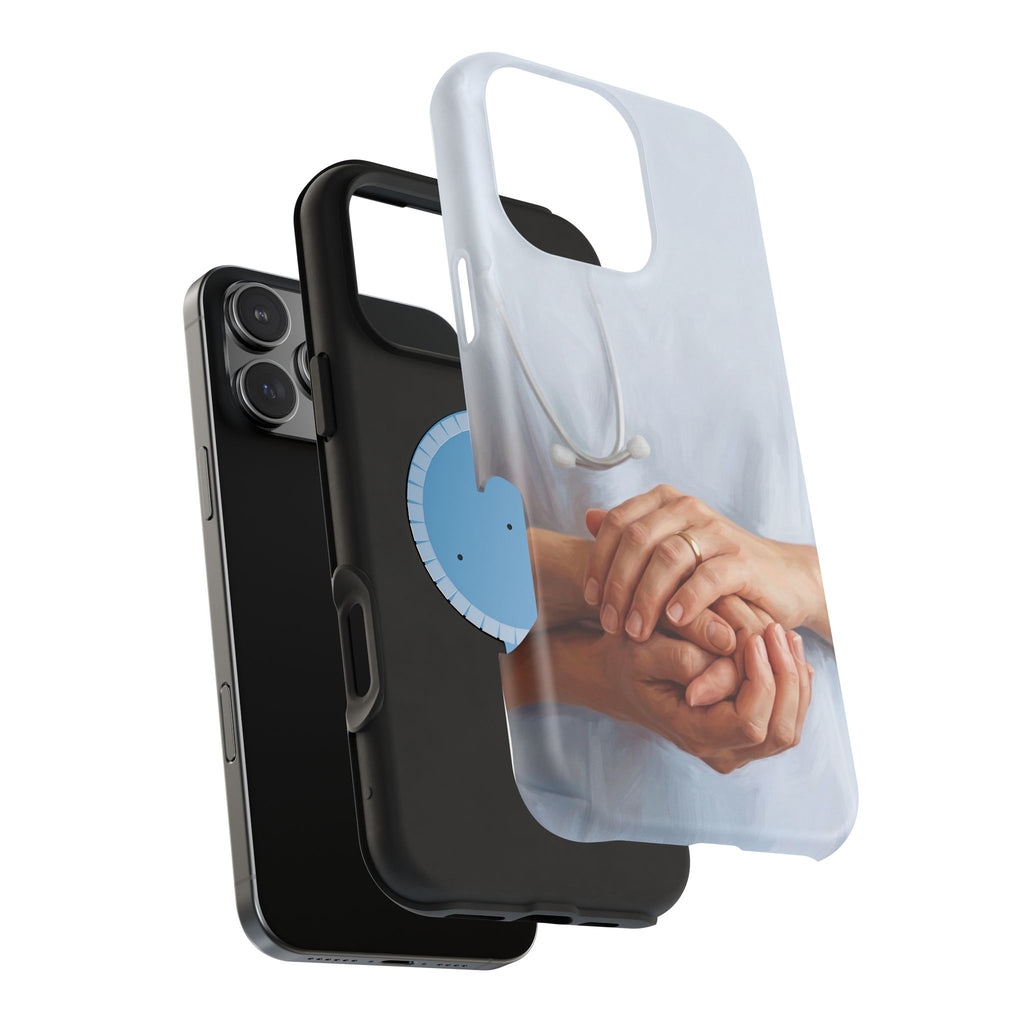 Impact-Resistant Phone Case — Caring Hands Wireless Charging Cover