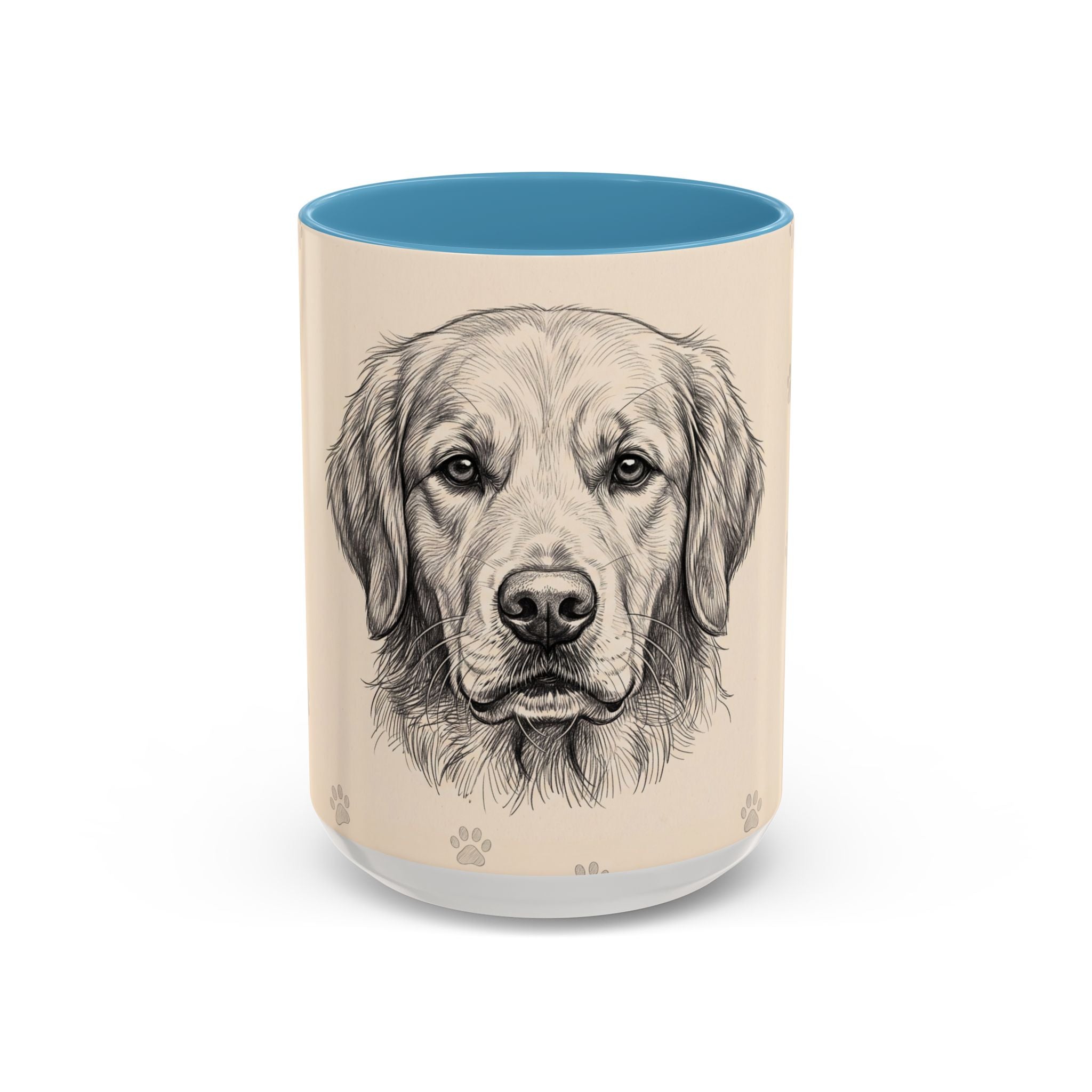 Golden Retriever Sketch Mug | Golden Retriever Lover Gift | Pencil Art Dog Coffee Mug