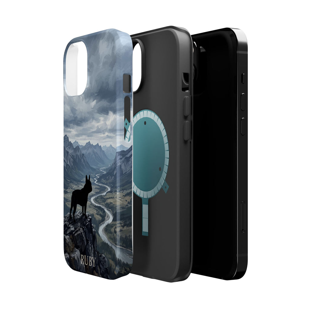 Personalized French Bulldog Mountain Valley Phone Case — Wireless Charging Cover