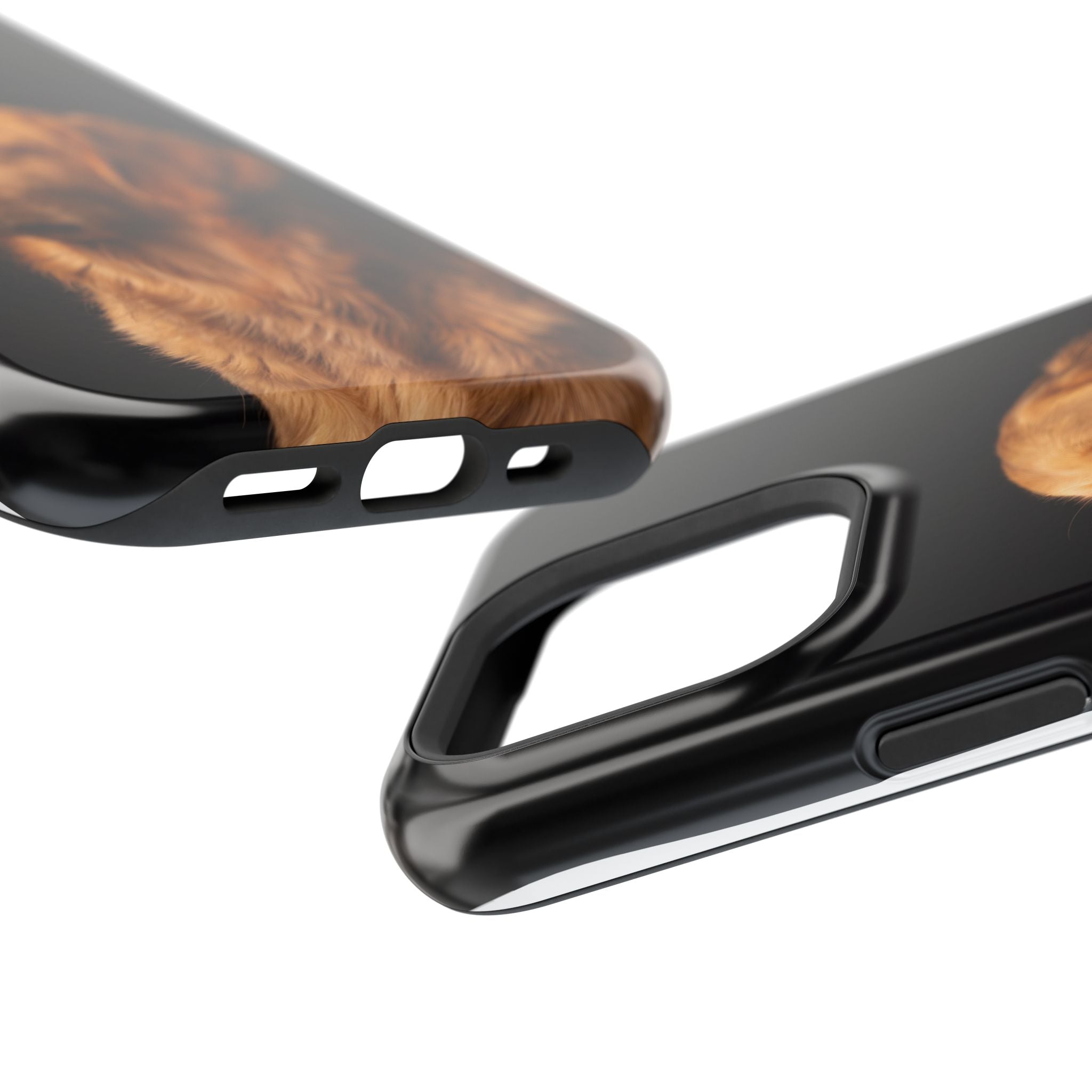 Golden Retriever Portrait Phone Case — Impact-Resistant Wireless Charging Cover