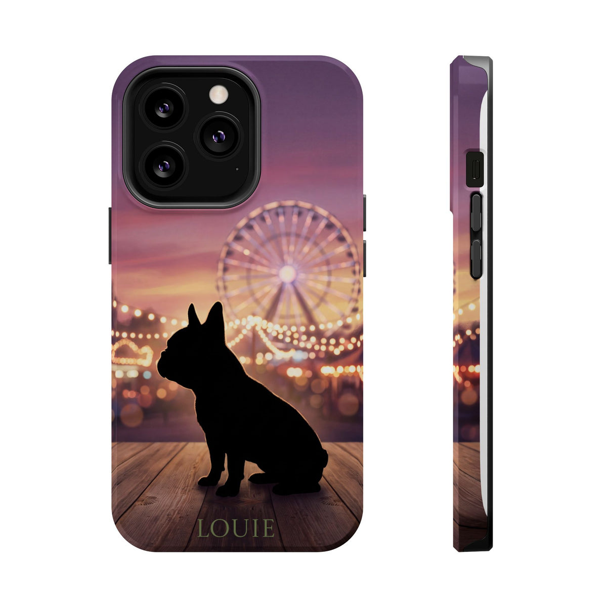 Personalized French Bulldog Carnival Nights Phone Case — Wireless Charging Cover