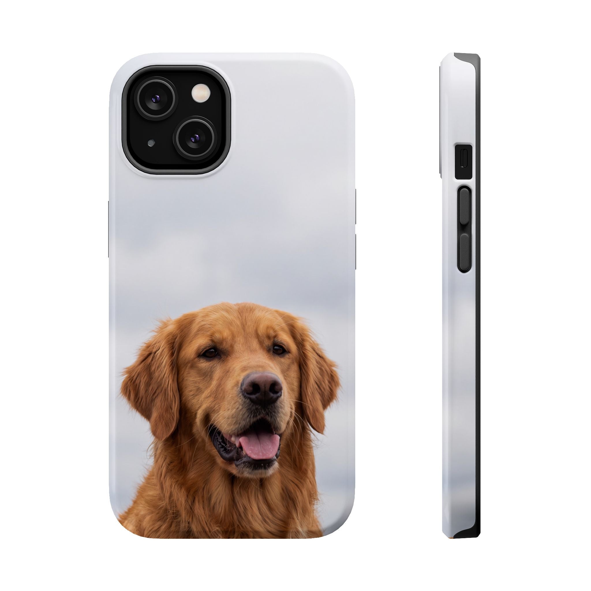 Golden Retriever Phone Case — Impact-Resistant Wireless Charging Cover