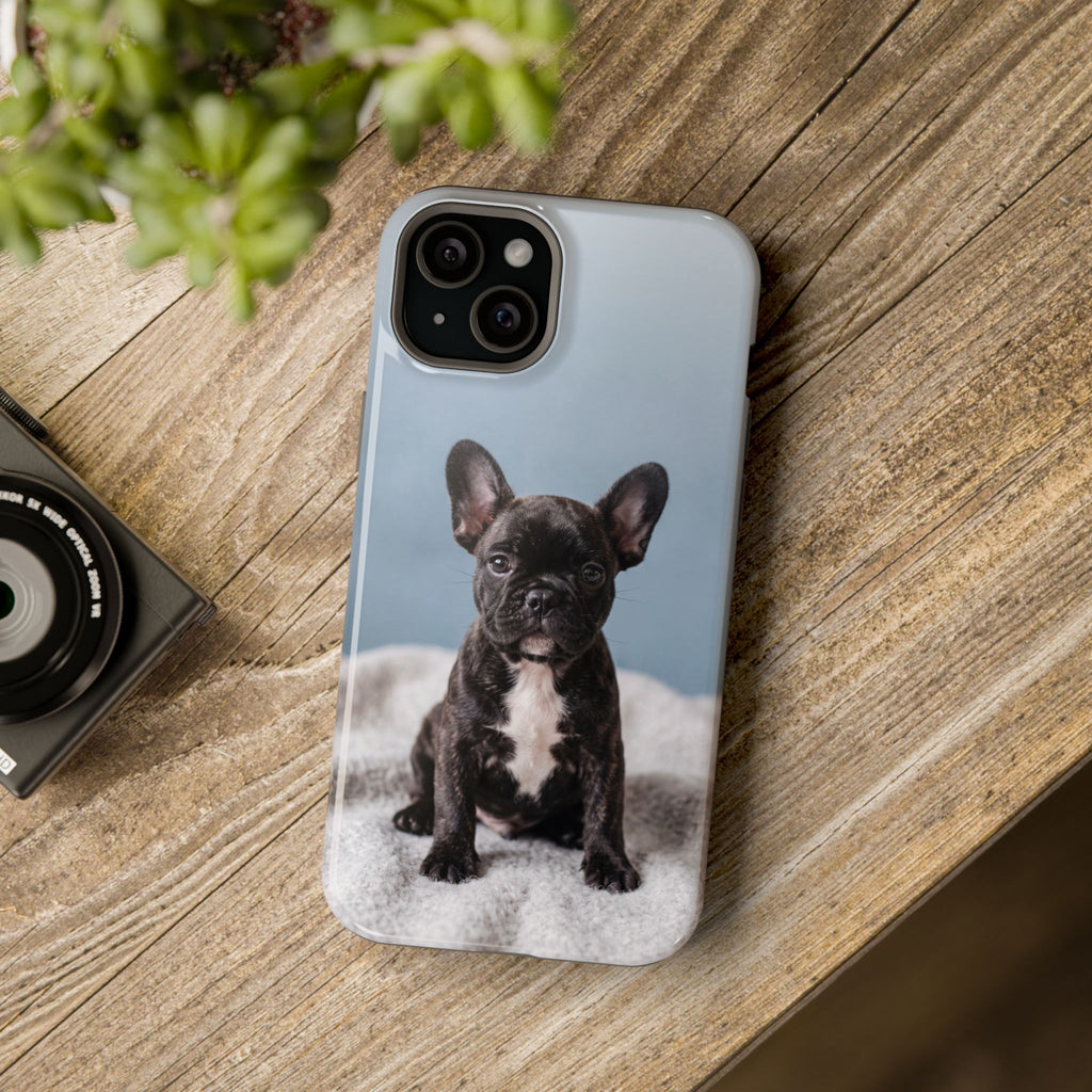 French Bulldog Puppy Phone Case — Impact-Resistant Wireless Charging Cover