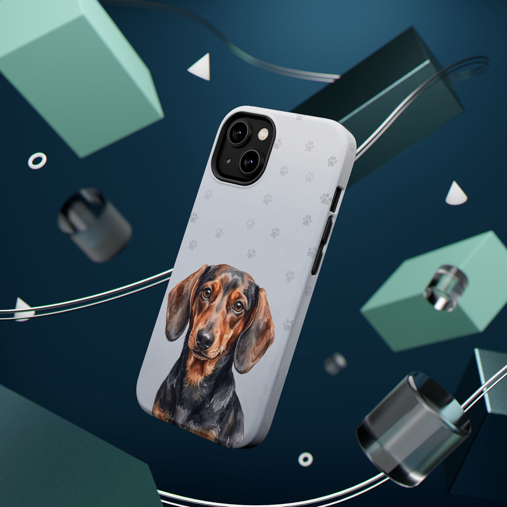 Dachshund Watercolor Portrait Phone Case | Elegant Sausage Dog Art Print | iPhone & Samsung