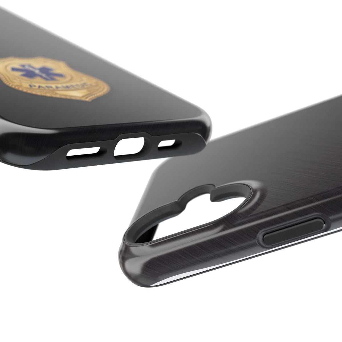 Gold Paramedic Badge Phone Case — Magnetic Wireless Charging Cover