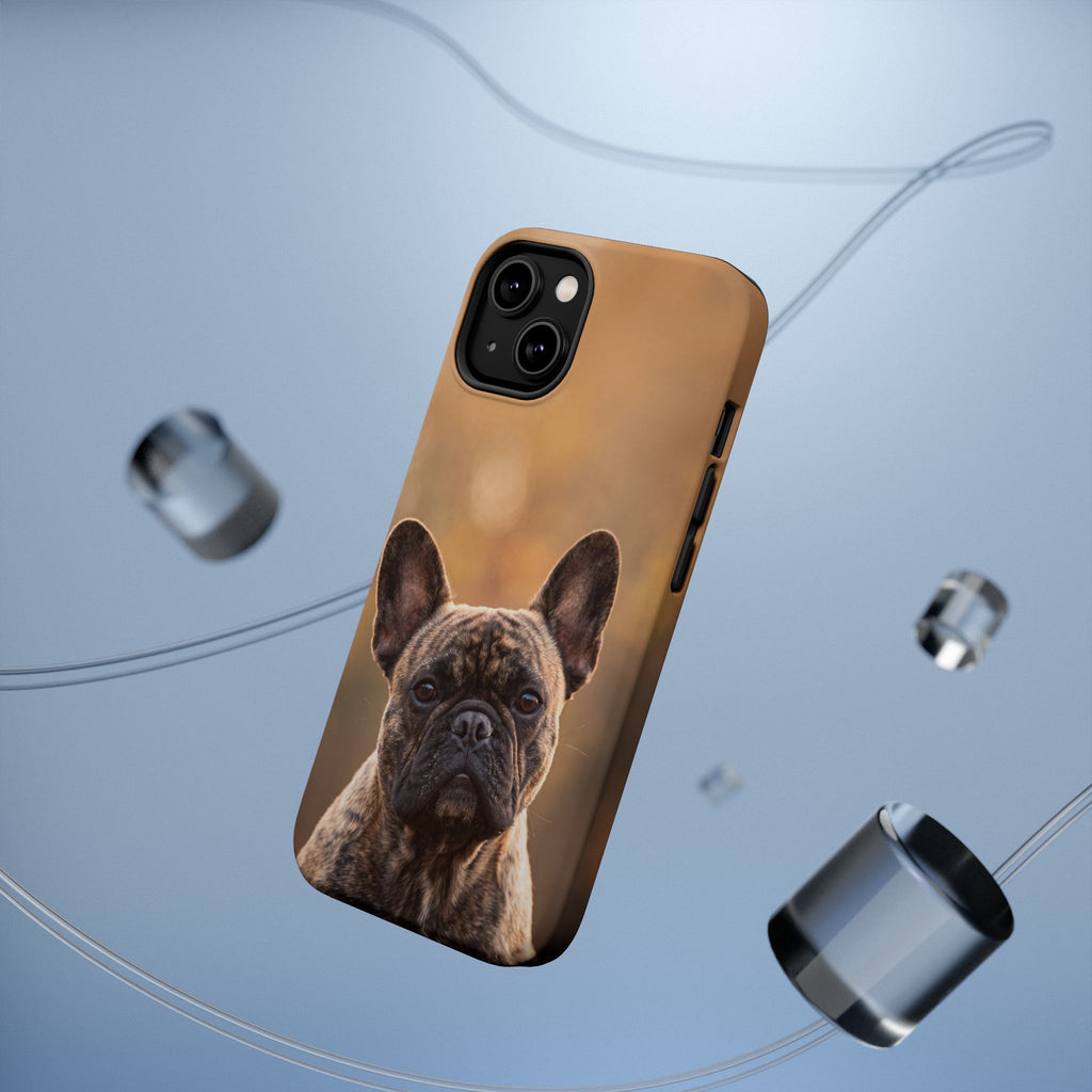 Brindle French Bulldog Phone Case — Impact-Resistant Wireless Charging Cover