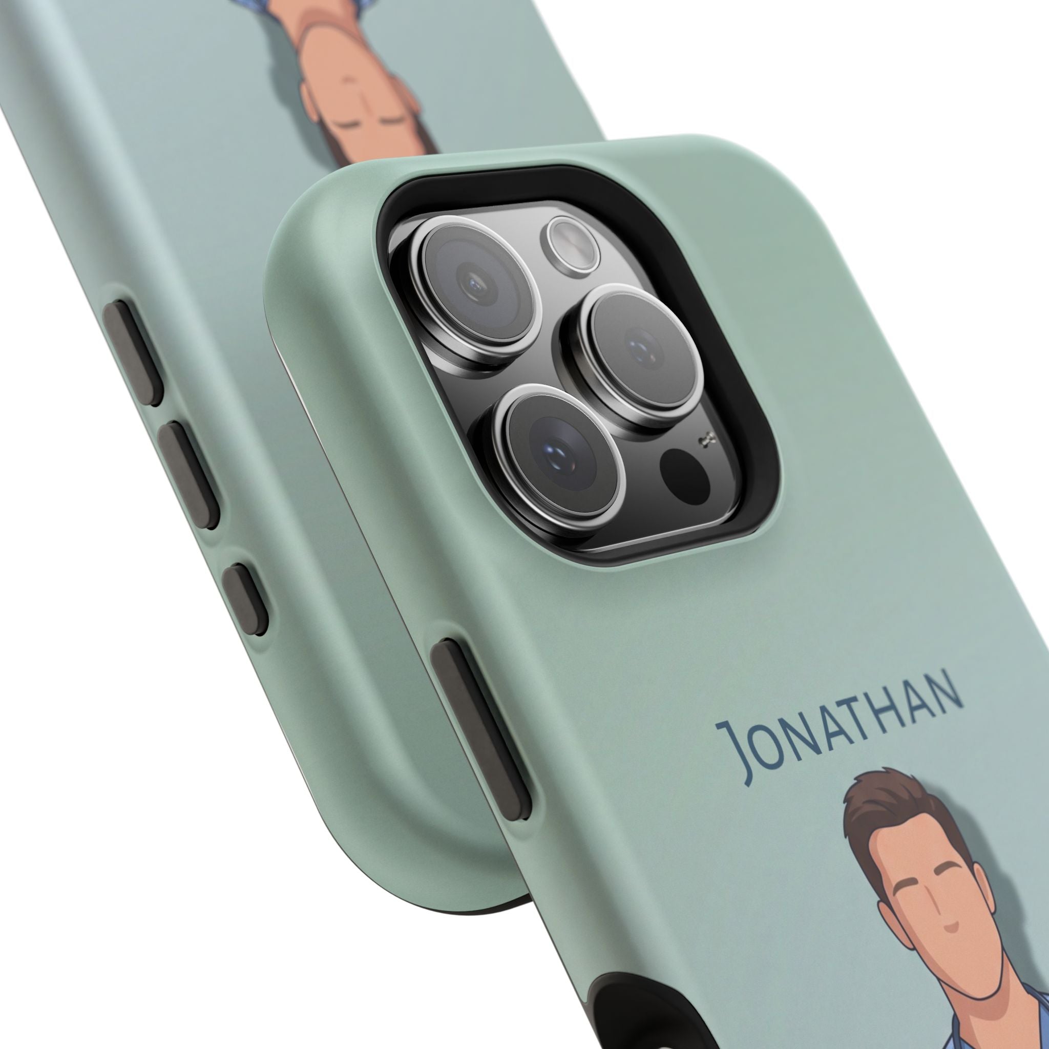 Personalized Nurse Portrait Phone Case — Impact-Resistant Wireless Charging Cover
