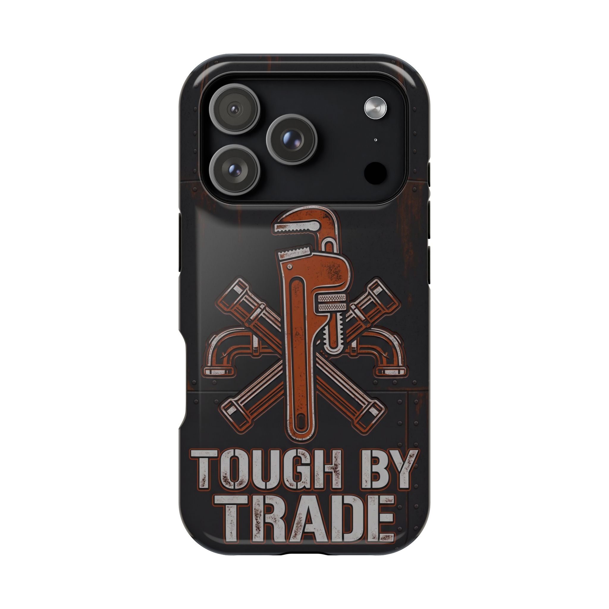 Tough By Trade Phone Case — Crossed Wrenches Wireless Charging Cover