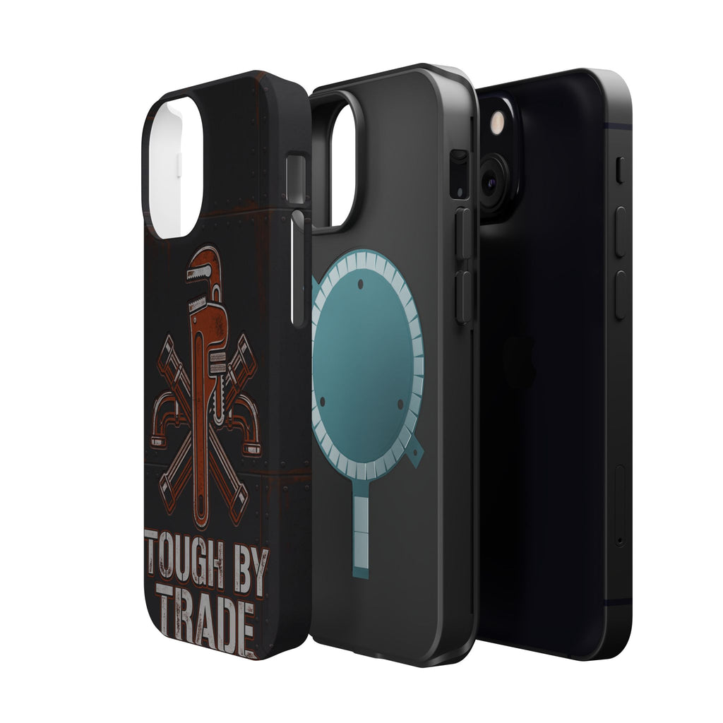 Tough By Trade Phone Case — Crossed Wrenches Wireless Charging Cover
