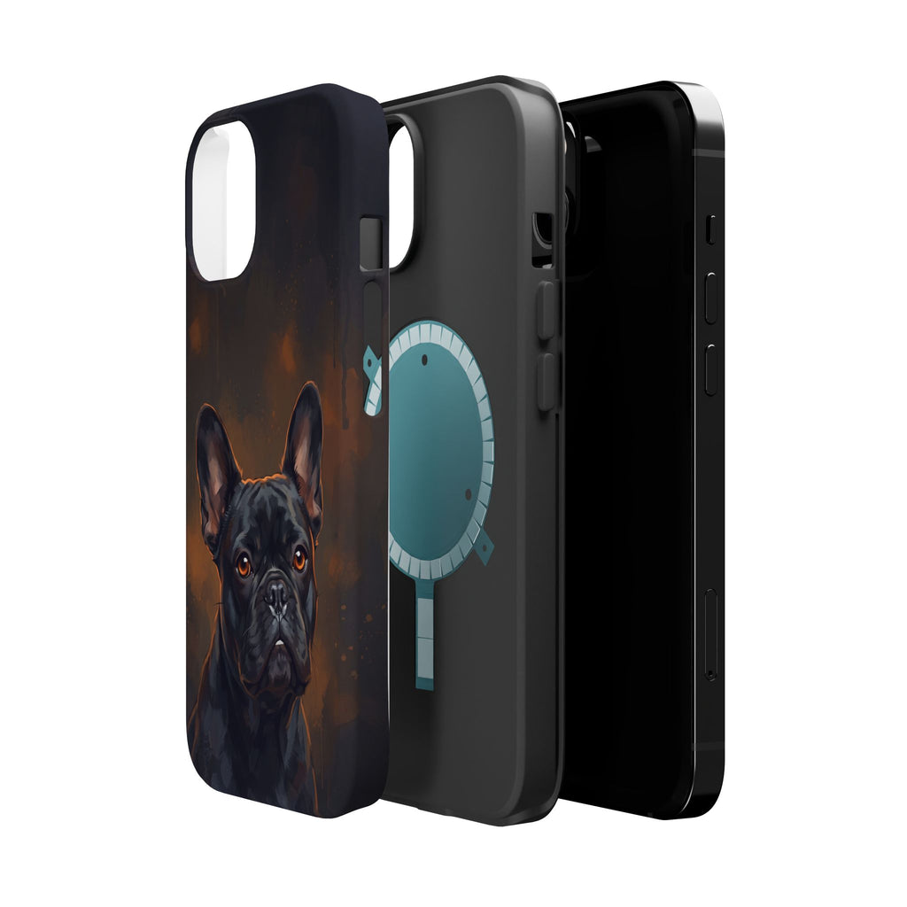 French Bulldog Portrait Phone Case — Impact-Resistant Wireless Charging Cover