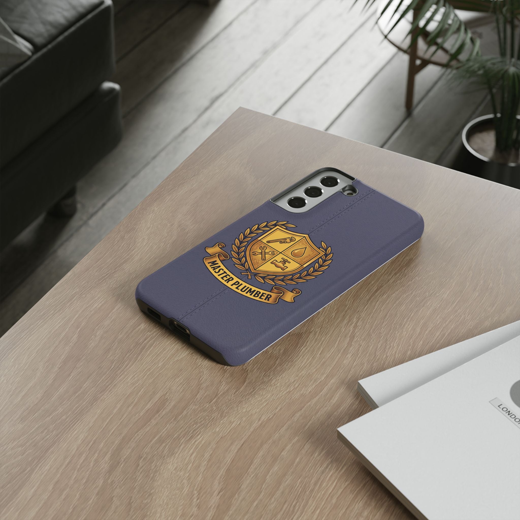 Master Plumber Slate Crest Phone Case - Samsung & iPhone Series