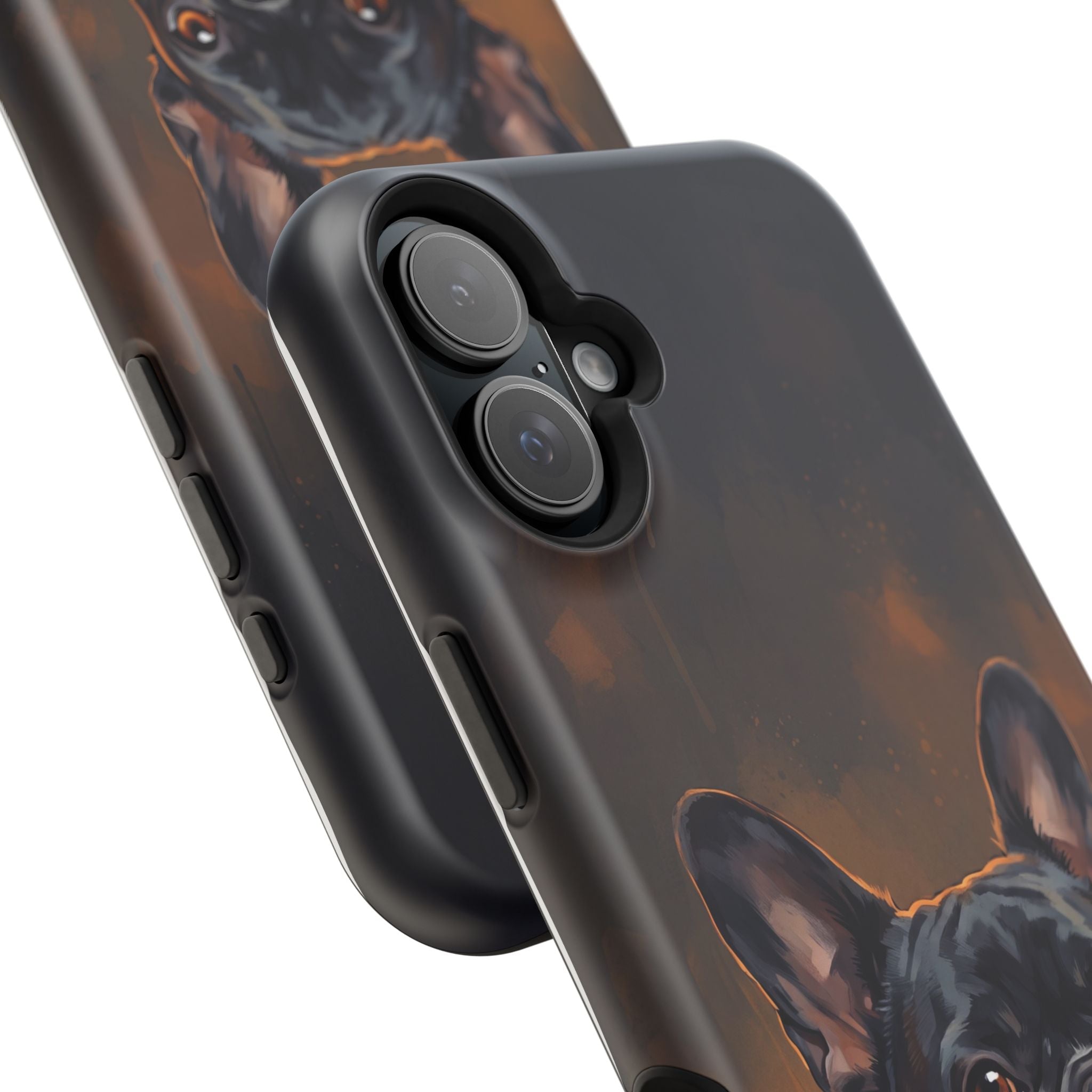 French Bulldog Portrait Phone Case — Impact-Resistant Wireless Charging Cover