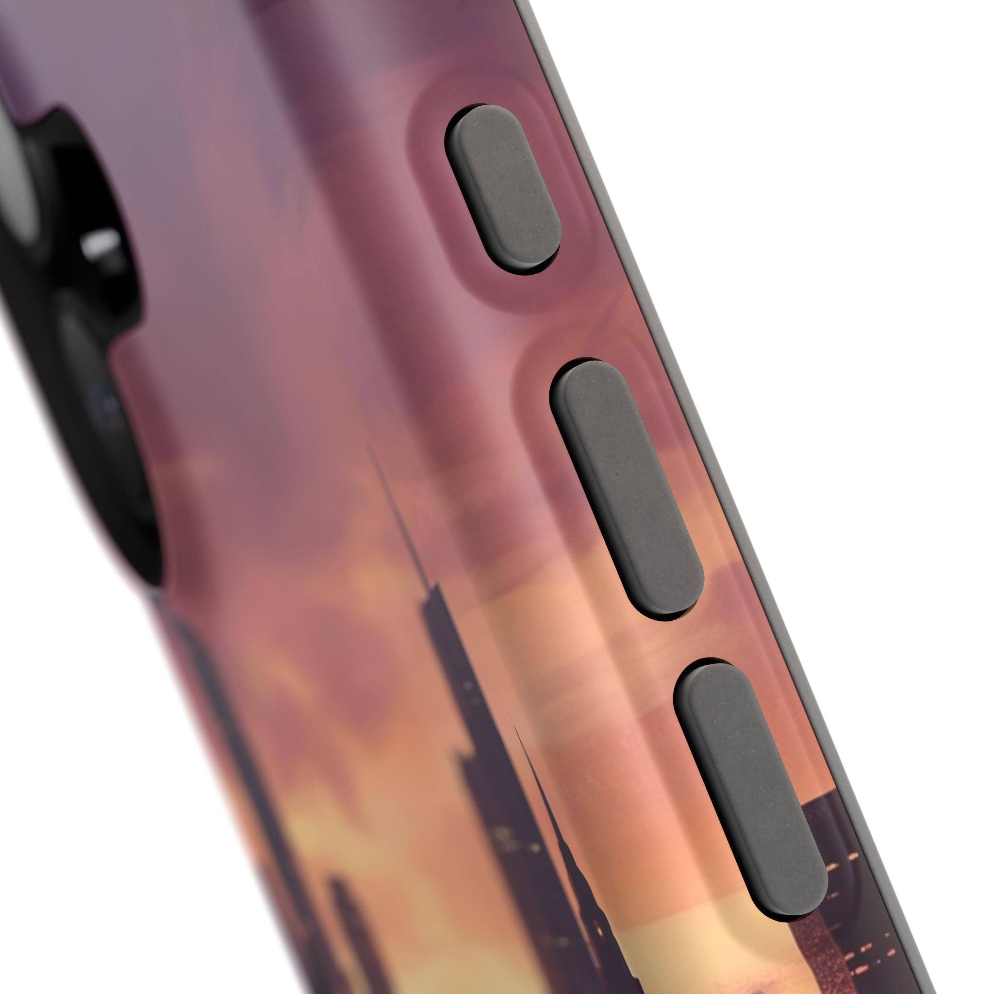 Personalized Dachshund City Skyline Phone Case — Wireless Charging Cover