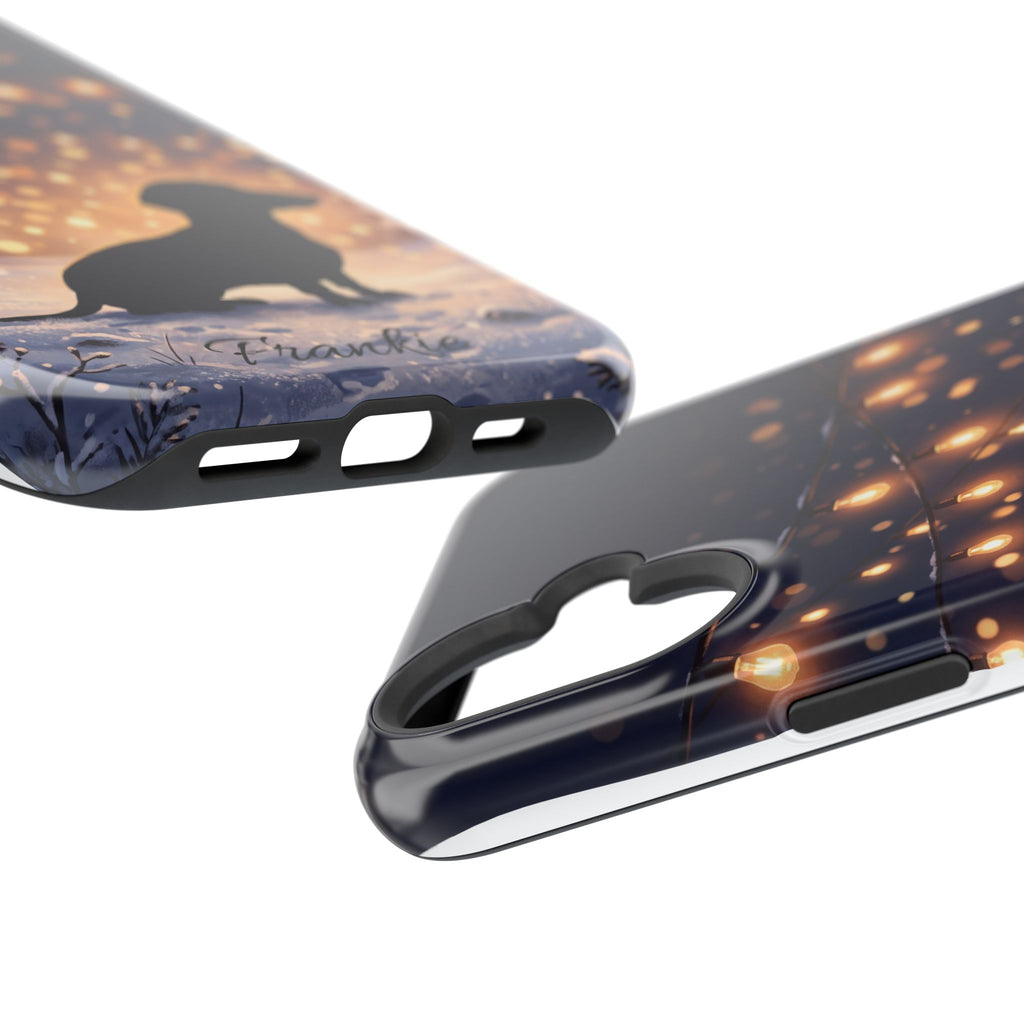 Personalized Dachshund Golden Sparks Phone Case — Wireless Charging Cover