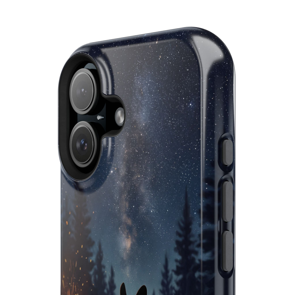 Personalized French Bulldog Campfire Phone Case — Wireless Charging Cover