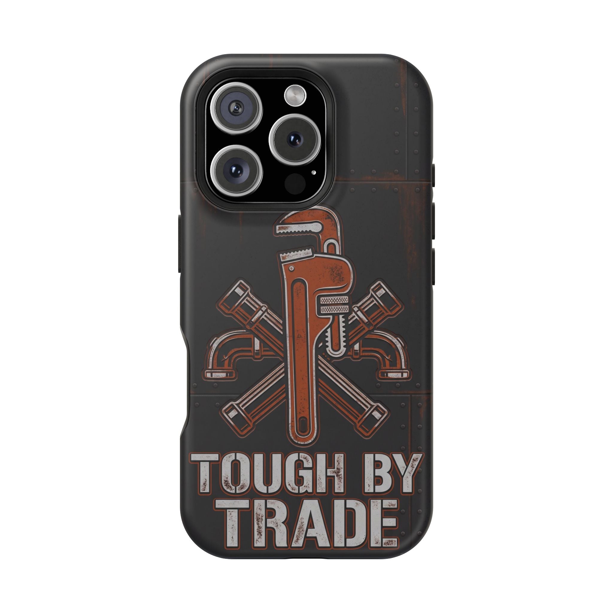 Tough By Trade Phone Case — Crossed Wrenches Wireless Charging Cover