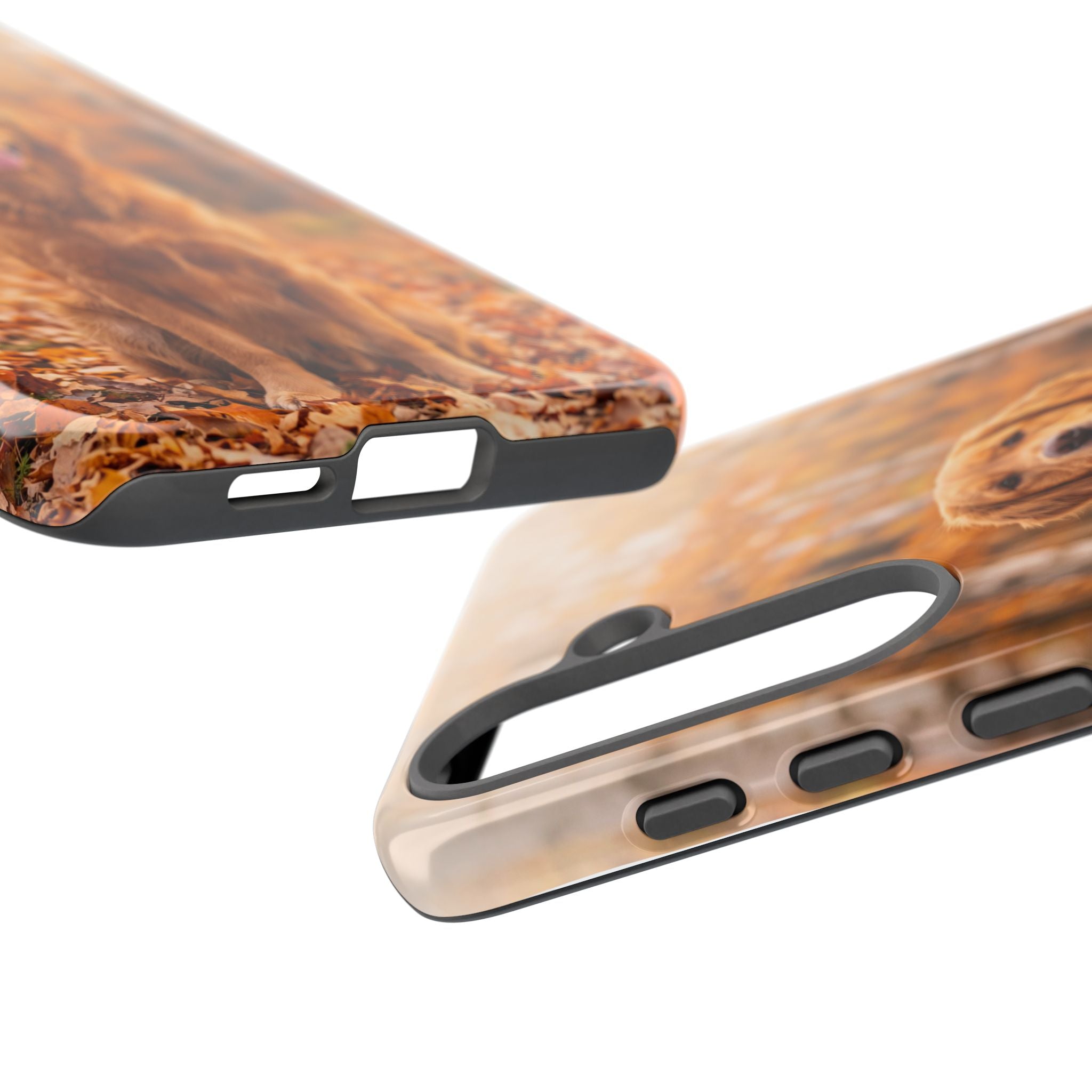 Golden Retriever Autumn Forest Phone Case | Happy Dog in Fall Foliage | Samsung & iPhone