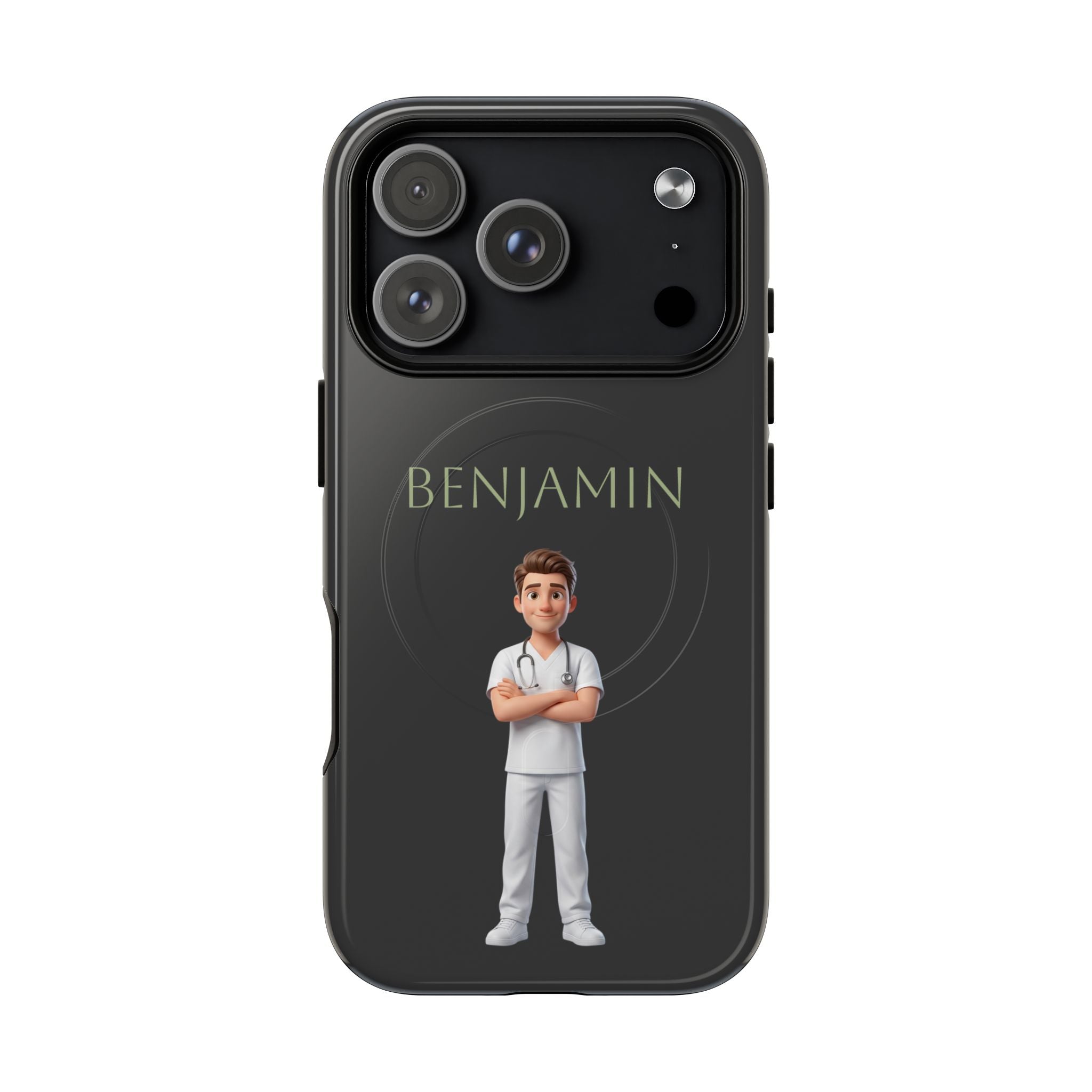 Personalized Nurse Phone Case | MagSafe Compatible, Custom Name iPhone Case