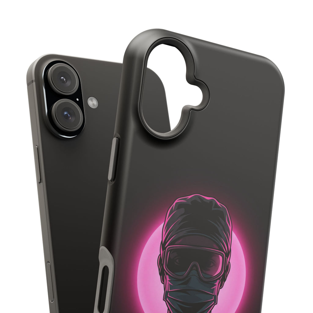 Nurse Portrait Phone Case — Navy Wireless Charging Cover