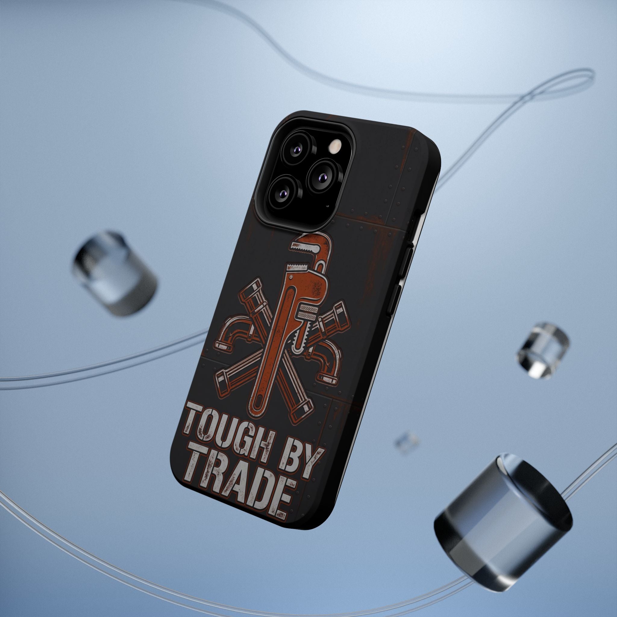 Tough By Trade Phone Case — Crossed Wrenches Wireless Charging Cover