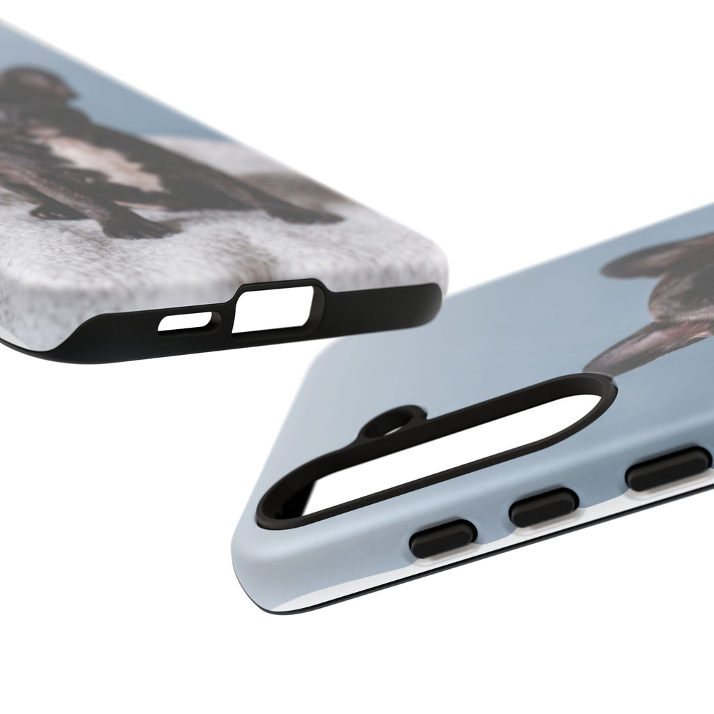 French Bulldog Puppy Phone Case | Adorable Brindle Frenchie Portrait | Samsung & iPhone