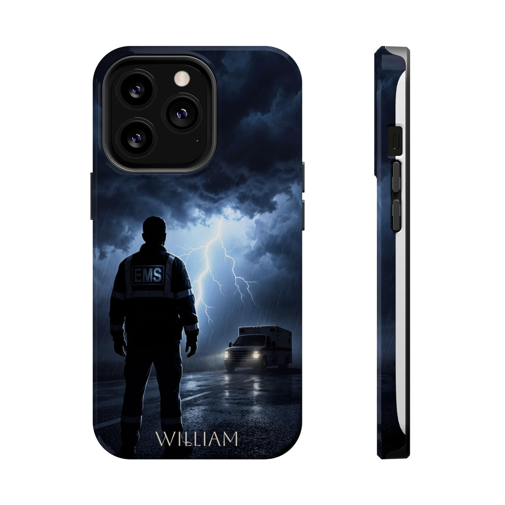 Personalized Lightning Storm EMS Phone Case — Wireless Charging Cover