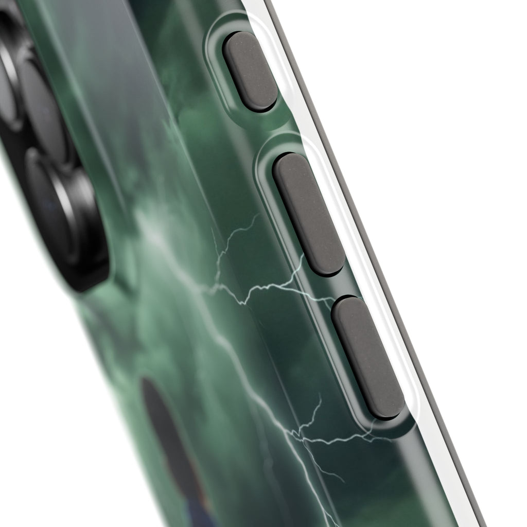 Paramedic Green Storm Phone Case — Magnetic Wireless Charging Cover