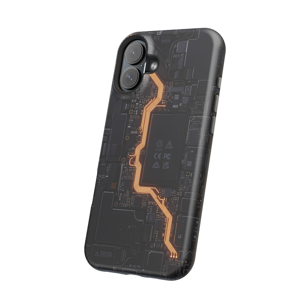 Electrician Circuit Bolt Phone Case — Impact-Resistant Wireless Charging Cover