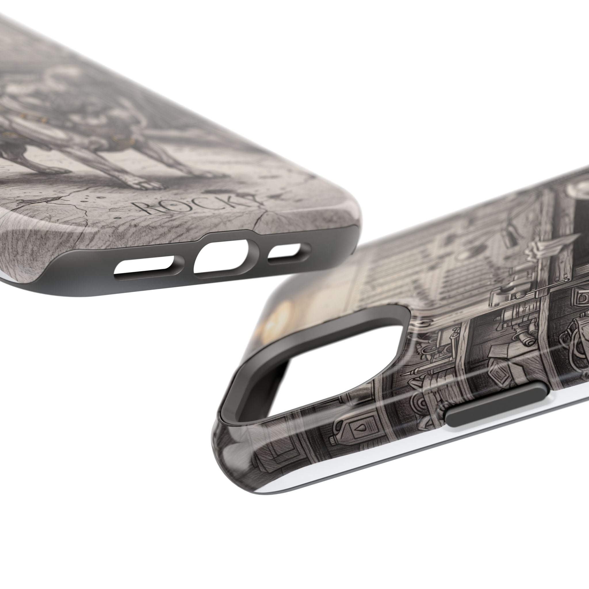 Personalized French Bulldog Vintage Street Phone Case — Wireless Charging Cover
